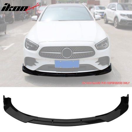 Fits 21-23 Benz W213 E-Class B Style Front Bumper Lip Spoiler PP