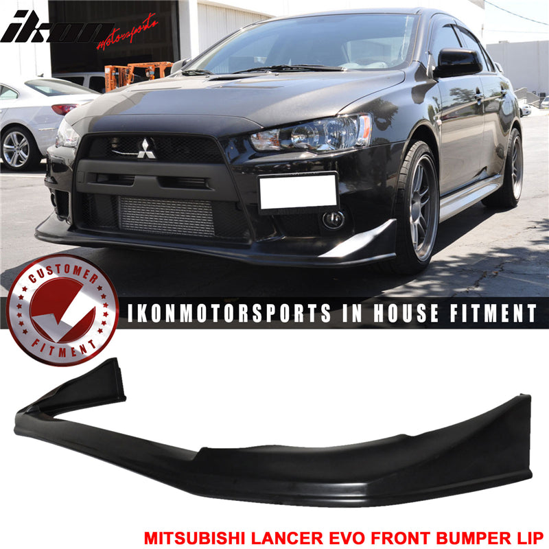 2008-2015 Mitsubishi Lancer EVO X Evolution V Style Front Bumper Lip