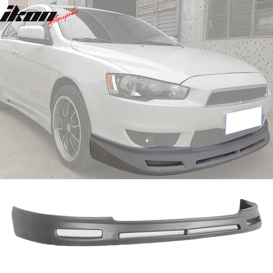 2008-2015 Mitsubishi Lancer B Style PP Front Bumper Lip Spoiler