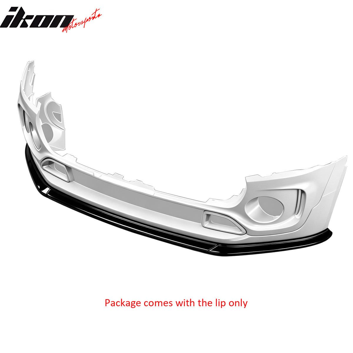 Fits 16-24 Mini F54 Cooper Clubman S MX Style Front Bumper Lip Gloss Black 3PCS