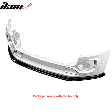 Fits 16-24 Mini F54 Cooper Clubman S MX Style Front Bumper Lip Gloss Black 3PCS