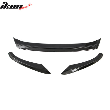 Fits 16-24 Mini F54 Cooper Clubman S MX Style Front Bumper Lip Gloss Black 3PCS