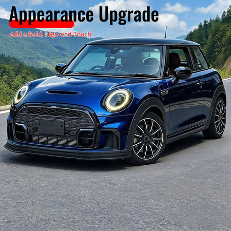 For 2022-2024 Mini Cooper F55 F56 DAG Style Front Bumper Lip Spoiler Gloss Black