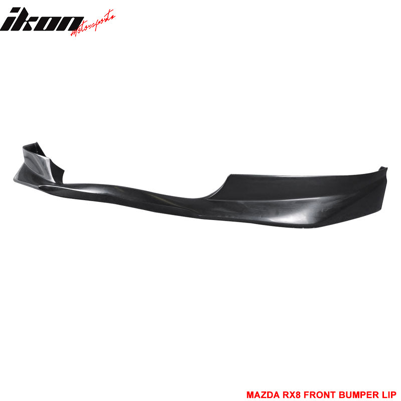 Fits 04-08 Mazda RX-8 Coupe 4DR EVO Style Front Bumper Lip Spoiler Splitter - PU