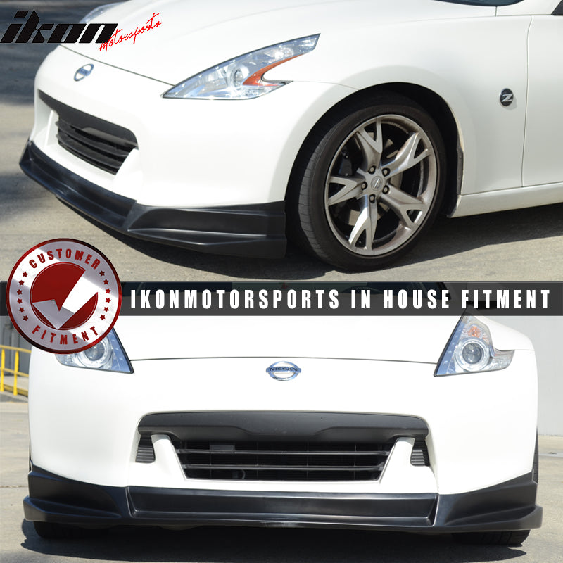 Fits 09-12 Nissan Fairlady Z 370Z SL Style Front Bumper Lip Spoiler Splitter PU