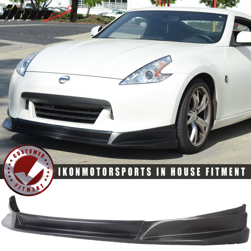 2009-2012 Nissan 370Z SL Style Unpainted Black Front Bumper Lip PU