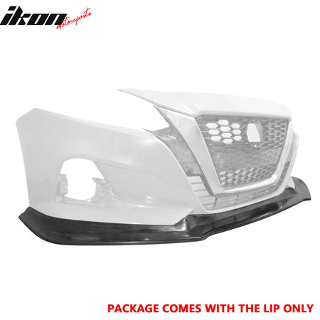 Fits 19-22 Nissan Altima IK V4 Style Front Bumper Lip Lower Spoiler Unpainted PU