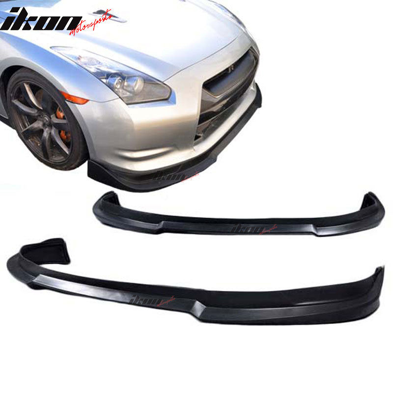 2009-2011 Nissan GT-R S Style Black Front Bumper Lip Chin Spoiler PU