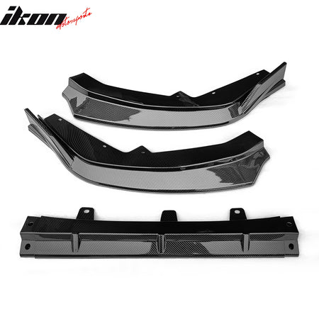 Fits 2024 Nissan Sentra IKON Front Bumper Lip Spoiler PP 3PCS