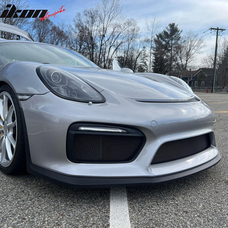 Fits 2016 Porsche 981 Cayman GT4 OE Style Front Bumper Lip Spoiler Unpainted PU