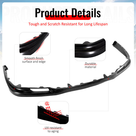 Fits 05-08 Porsche 997 911 GT3 Style Front Bumper Lip Spoiler Kit PU Unpainted