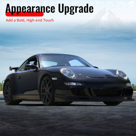 Fits 05-08 Porsche 997 911 GT3 Style Front Bumper Lip Spoiler Kit PU Unpainted