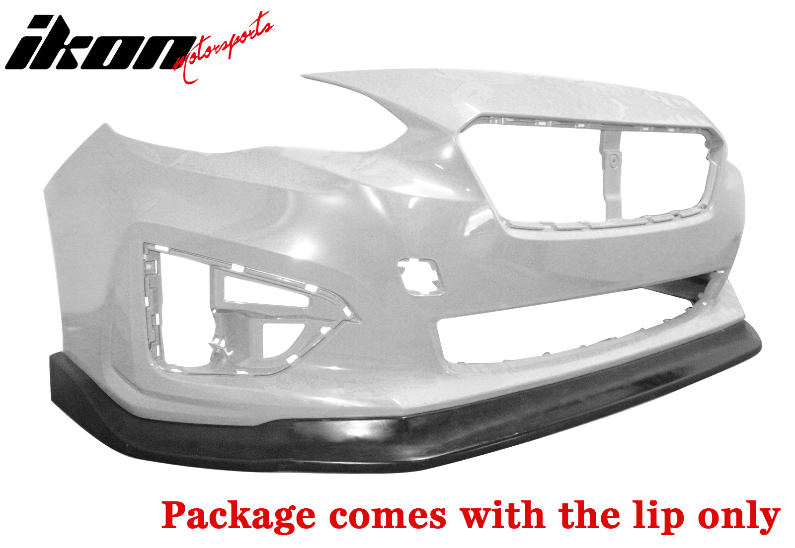 Fits 17-19 Subaru Impreza CS Style Front Bumper Lip Chin Spoiler Unpainted PU