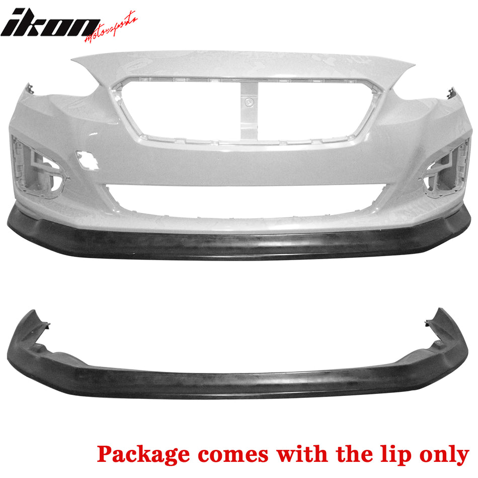 2017-2019 Subaru Impreza CS Style Front Bumper Lip Chin Unpainted PU