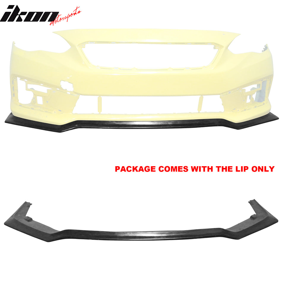 2020-2023 Subaru Impreza 4DR 5DR Front Bumper Lip Unpainted PU Spoiler