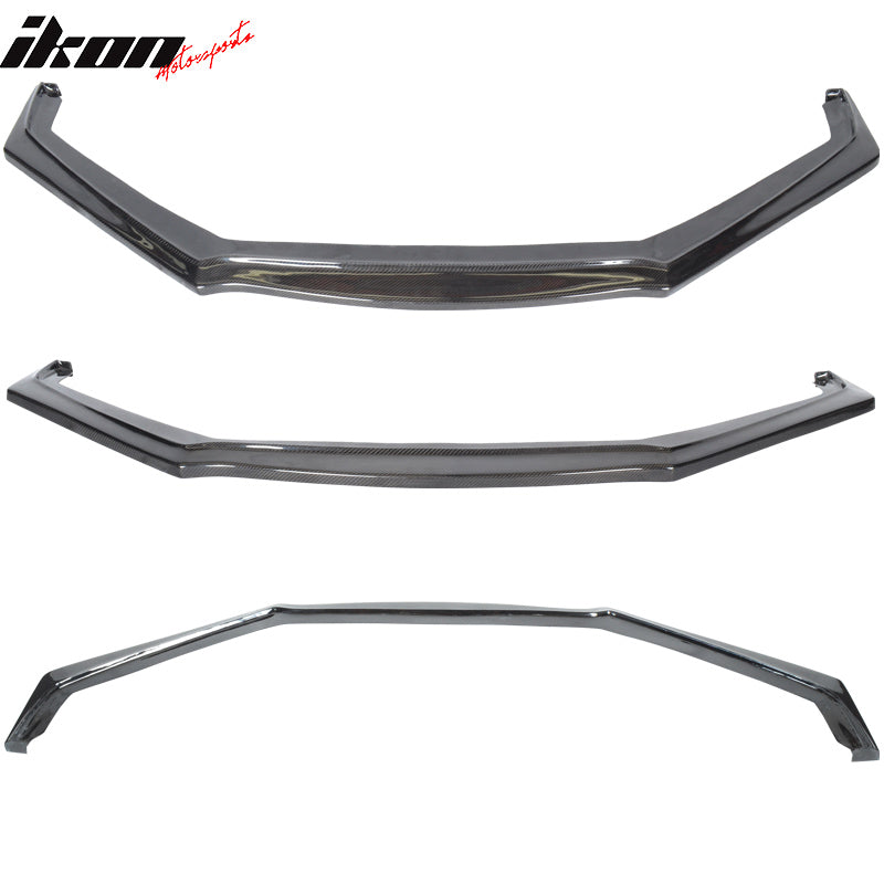 IKON MOTORSPORTS, Front Bumper Lip Compatible With 2013-2020 Subaru BRZ  , Matte Carbon Fiber CS2 Style Front Lip Spoiler Wing Chin Splitter, 2014 2015