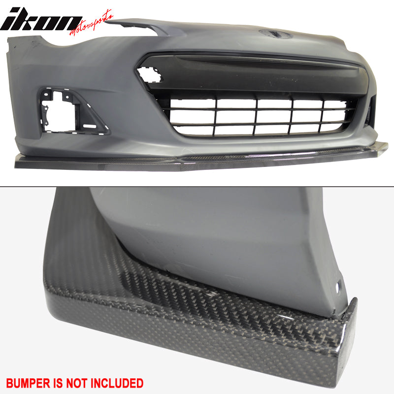 Fits 13-20 Subaru BRZ CS2 Style Front Bumper Lip Spoiler - Carbon Fiber CF