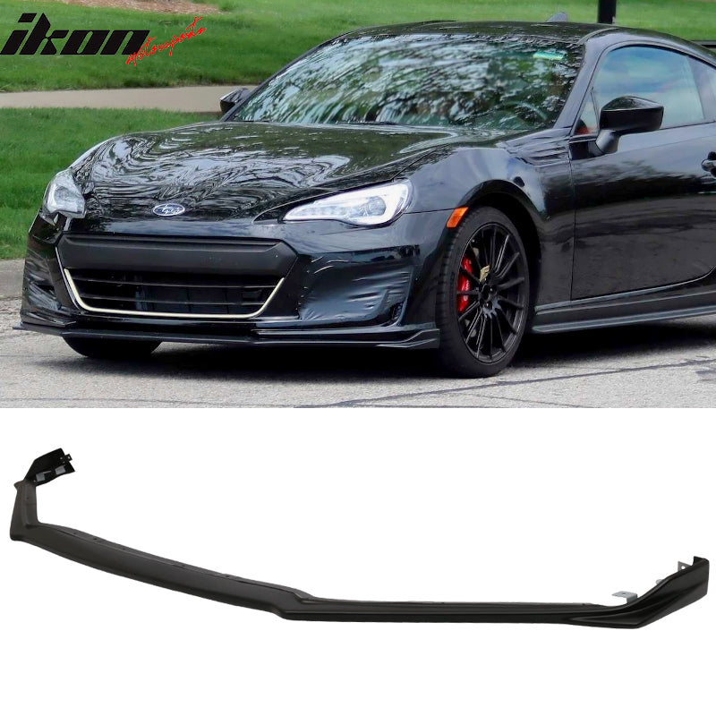 2017-2020 Subaru BRZ STI Style Black Front Lip Splitter Spoiler PU