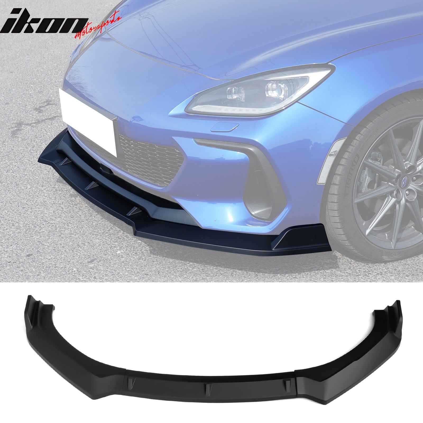 IKON MOTORSPORTS Front Bumper Lip, Compatible with 2022-2024 Subaru BRZ ...