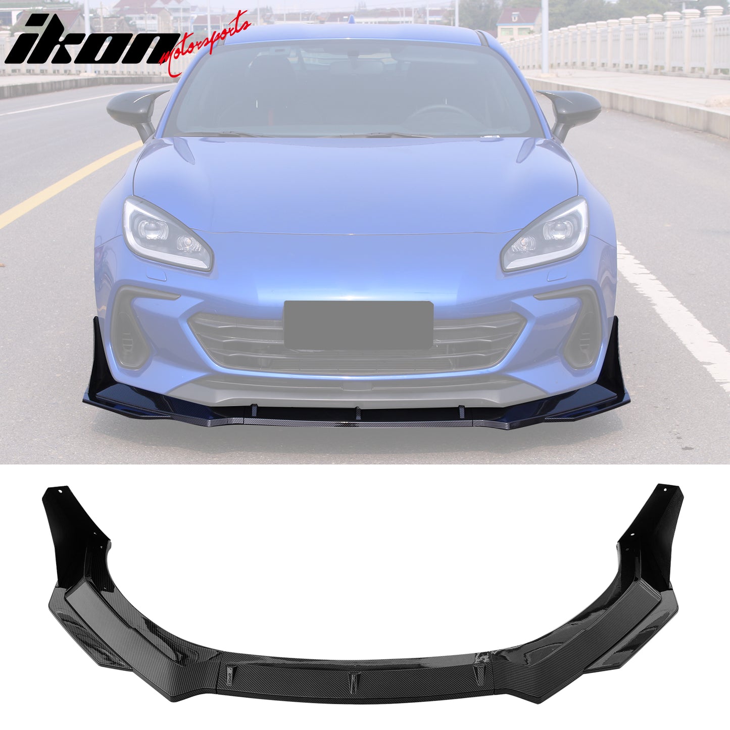 IKON MOTORSPORTS Front Bumper Lip, Compatible with 2022-2024 Subaru BRZ ...