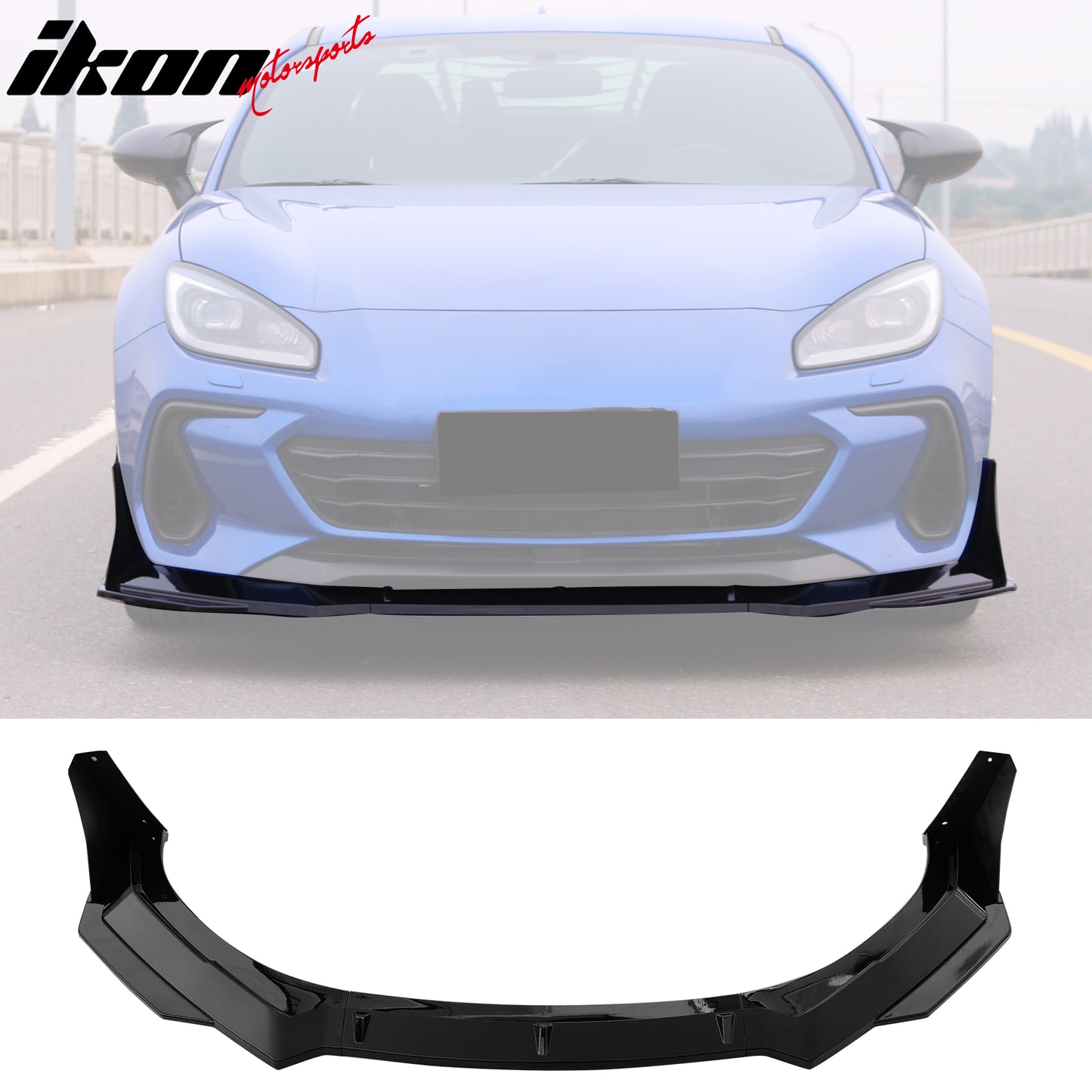 IKON MOTORSPORTS Front Bumper Lip, Compatible with 2022-2024 Subaru BRZ ...