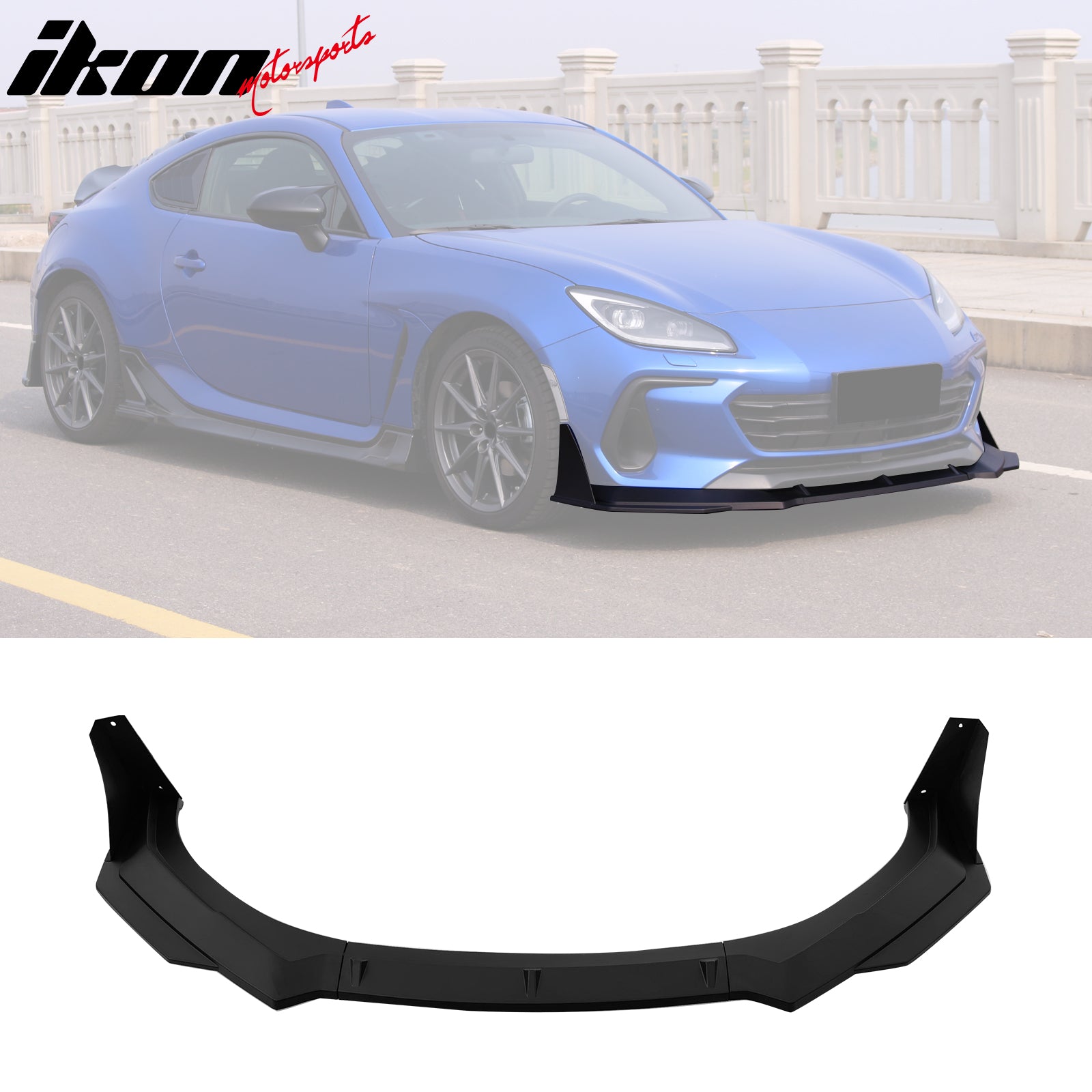 IKON MOTORSPORTS Front Bumper Lip, Compatible with 2022-2024 Subaru BRZ ...