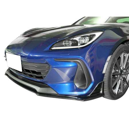 Fits 22-24 Subaru BRZ Coupe STI Style Front Bumper Lip Spoiler Painted ABS