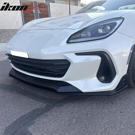 For 22-26 Subaru BRZ Coupe 2-Door STI Style Front Bumper Lip Spoiler Splitter PU
