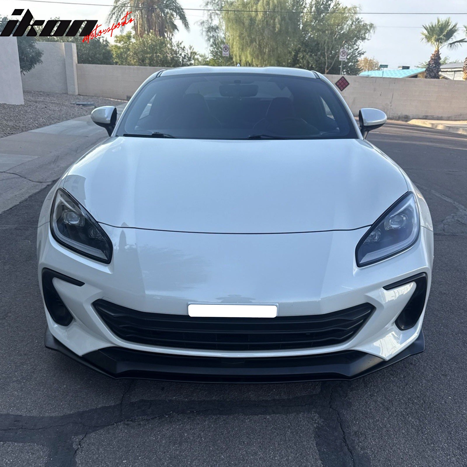 For 22-26 Subaru BRZ Coupe 2-Door STI Style Front Bumper Lip Spoiler Splitter PU