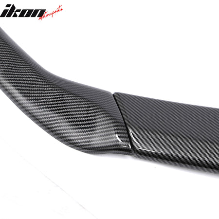 Fits 23-25 Subaru Solterra ST Front Bumper Lip Chin Spoiler Carbon Fiber Print