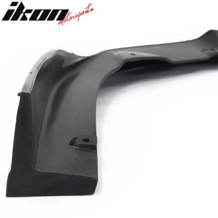 Fits 22-25 Subaru WRX CS Style Front Bumper Lip Spoiler Kit Unpainted Black PU