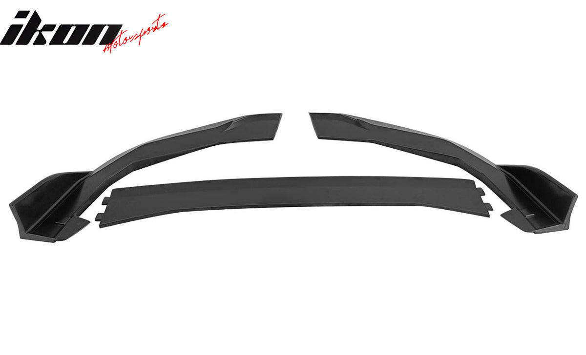 Fits 22-25 Subaru WRX 5th VB 3PCS Front Bumper Lip Spoiler Splitter Matte Black