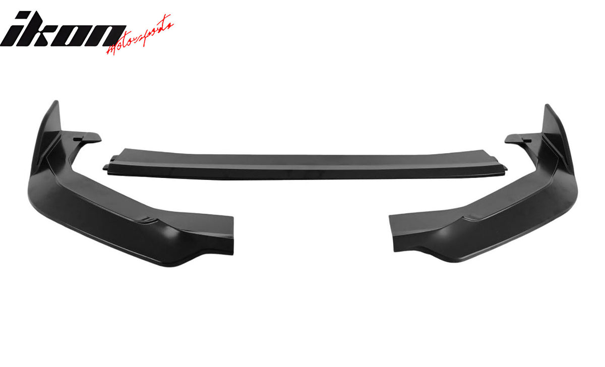 Fits 22-24 Subaru WRX Front Bumper Lip 3PC ABS Chin Spoiler Matte Black Splitter