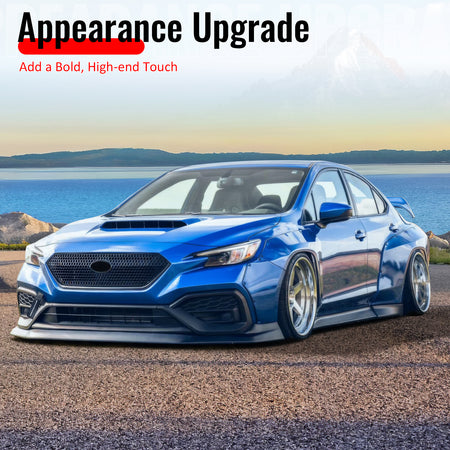 Fits 22-26 Subaru WRX OI Style Front Bumper Lip Spoiler Real Carbon Fiber 3PCS