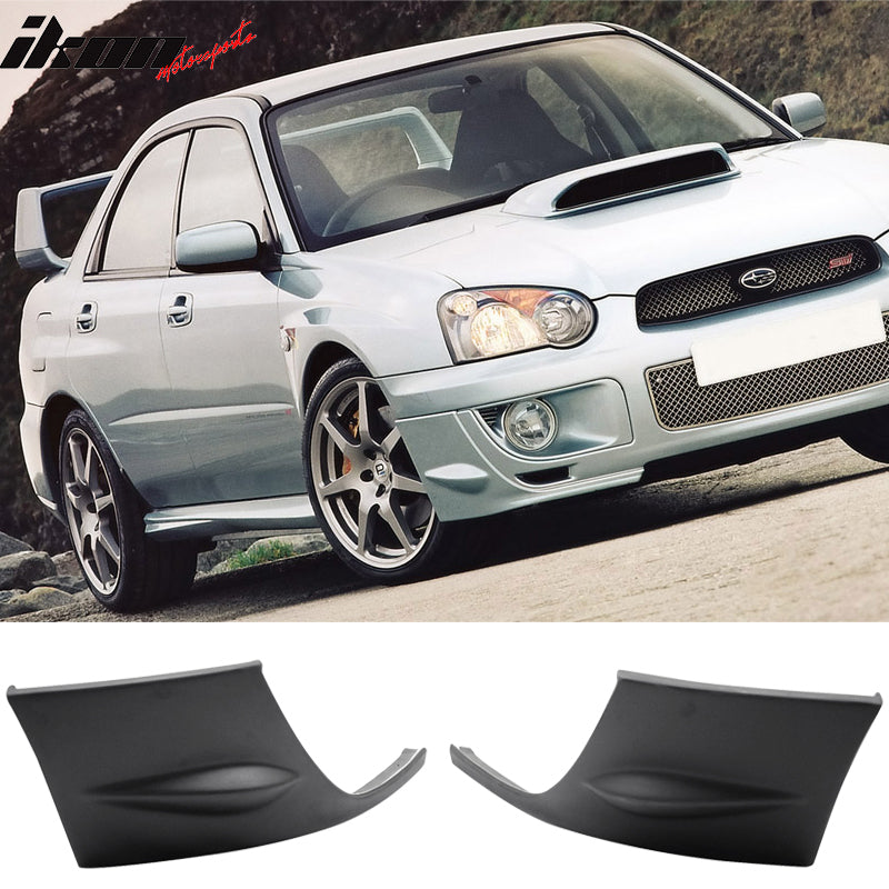 2004-2005 Subaru Impreza WRX STI Style Front Bumper Lip PU Side Cover