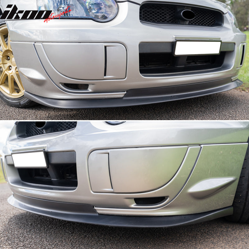 Front Bumper Lip Compatible With 2004-2005 SUBARU IMPREZA WRX STI PP Front Lip Spoiler Splitter by IKON MOTORSPORTS