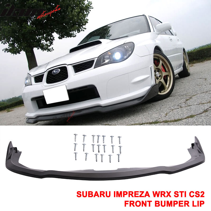 2006-2007 Subaru Impreza WRX CS2 Style Front Bumper Lip PP