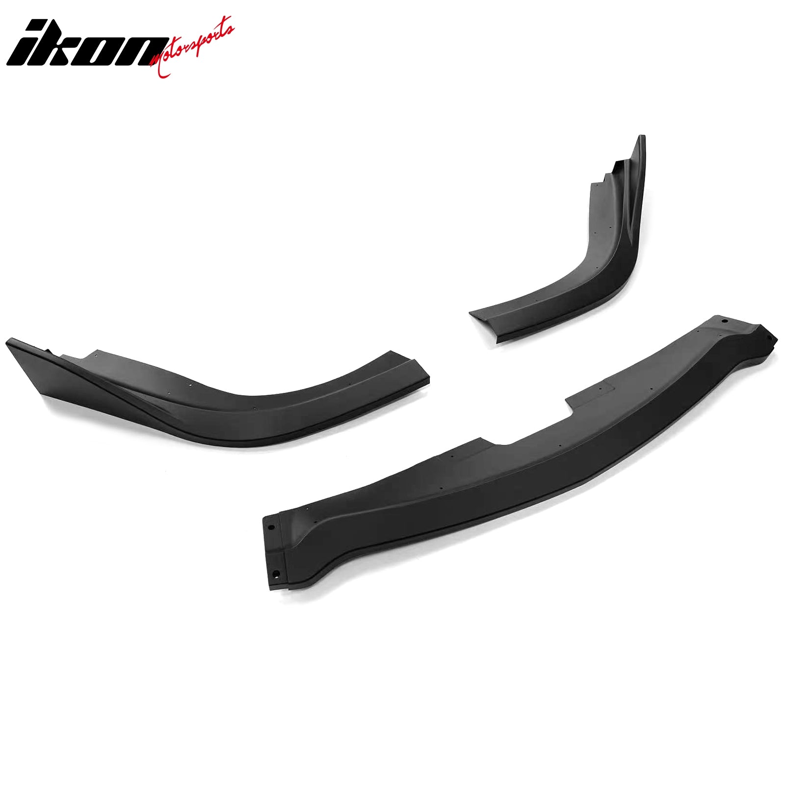 For 06-07 Subaru Impreza WRX/WRX STI CS2 Style Front Bumper Lip Matte Black 3PCS