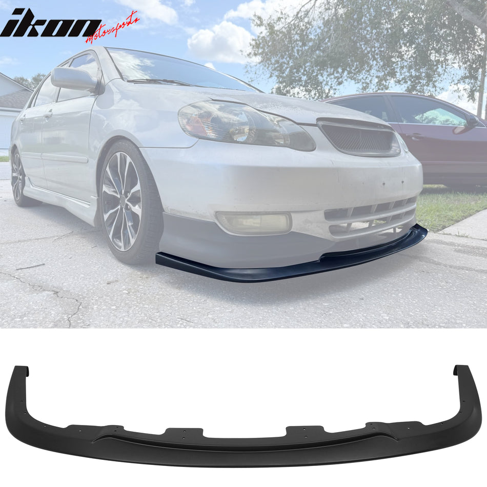 2004-2008 Toyota Corolla S Unpainted Front Bumper Lip Lower Spoiler PP