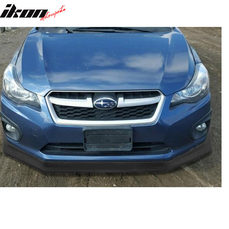 2012-2014 Subaru Impreza IKON V6 Style Unpainted Front Bumper Lip PU