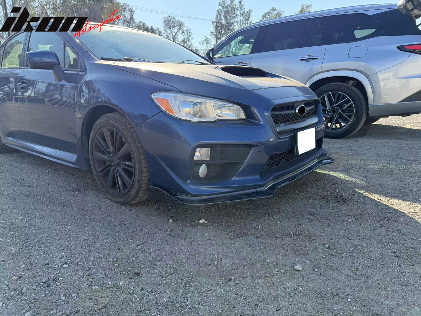 Fits 15-21 Subaru WRX/WRX STI Front Bumper Lip Carbon Fiber IKON Style Spoiler