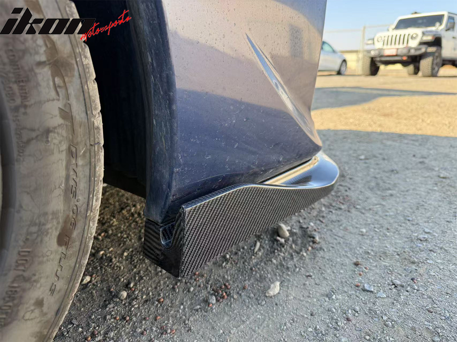 Fits 15-21 Subaru WRX/WRX STI Front Bumper Lip Carbon Fiber IKON Style Spoiler