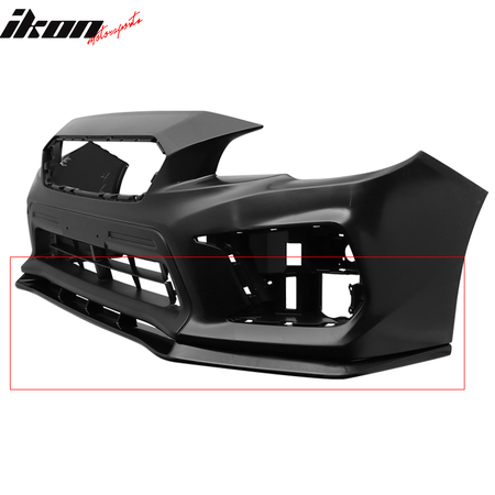 Fits 15-21 Subaru WRX STI Front Bumper Lip MPX Style Chin Spoiler ABS Splitter