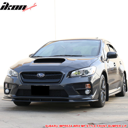 Fits 15-21 Subaru WRX STI Front Bumper Lip MPX Style Chin Spoiler ABS Splitter
