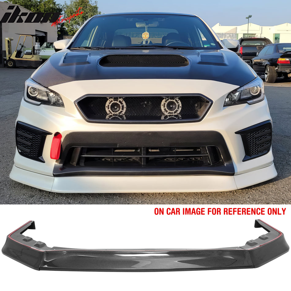 2015-2021 Subaru WRX & WRX STI OI Style Carbon Fiber Front Bumper Lip Spoiler Air Dam Chin 3PCS