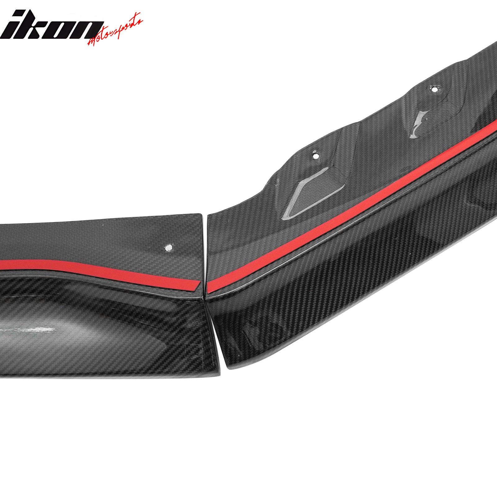Fits 15-21 Subaru WRX STI OI Style Wet Carbon Fiber Front Bumper Lip Spoiler 3PC