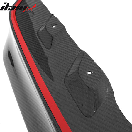 Fits 15-21 Subaru WRX STI OI Style Wet Carbon Fiber Front Bumper Lip Spoiler 3PC
