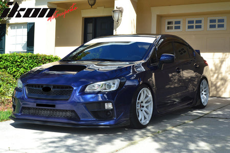 Fits 15-17 Subaru WRX STI V-Limited Style Front Bumper Lip Spoiler Unpainted PP