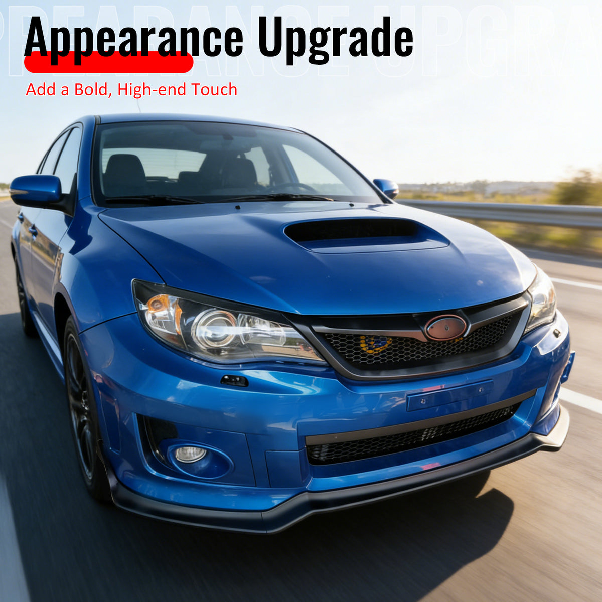 Fits 11-14 Impreza WRX STI IKON Front Bumper Lip Chin Spoiler Carbon Fiber Print