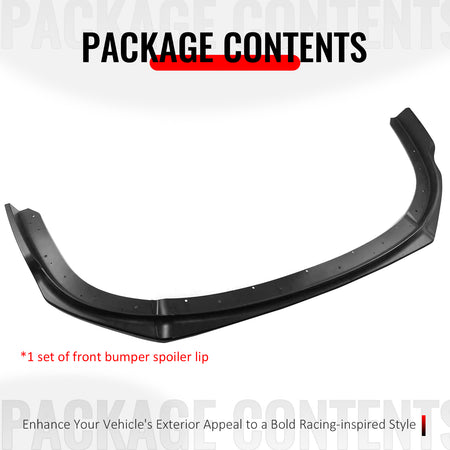 Fits 08-10 Impreza WRX STI IKON Front Bumper Lip Chin Spoiler Matte Black PP
